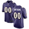 Baltimore Ravens Custom Game Jersey Purple Custom Jerseys Nfl - Robokeg