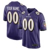 Baltimore Ravens Custom Game Jersey Purple Custom Jerseys Nfl - Robokeg