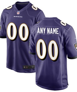 Baltimore Ravens Custom Game Jersey Purple Custom Jerseys Nfl - Robokeg