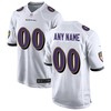 Baltimore Ravens Custom Game Jersey - White Custom Jerseys Nfl - Robokeg