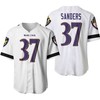 Baltimore Ravens Deion Sanders #37 Nfl Great Player White 100th Season 3d Designed Allover Gift For Baltimore Fans Baseball Jersey - Robokeg
