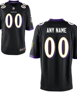 Baltimore Ravens Game Custom Jersey - Black Custom Jerseys Nfl - Robokeg