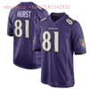 Baltimore Ravens Hayden Hurst #81 2020 Nfl Purple Jersey Jersey - Robokeg