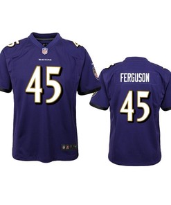 Baltimore Ravens Jaylon Ferguson 2019 Nfl Draft Purple Game Youth Jersey - Robokeg