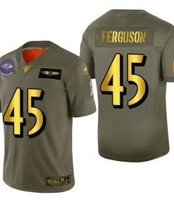 Baltimore Ravens Jaylon Ferguson 2019 Salute To Service Nfl 100 Mens Jersey Metallic - Robokeg