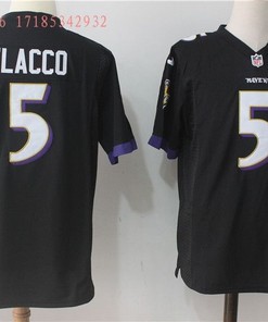 Baltimore Ravens Joe Flacco #5 2020 Nfl Black Jersey Jersey - Robokeg