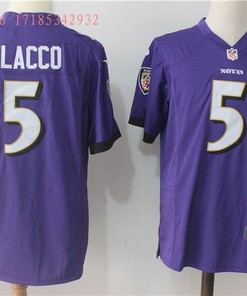Baltimore Ravens Joe Flacco #5 2020 Nfl Purple Jersey Jersey - Robokeg