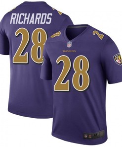 Baltimore Ravens Jordan Richards Purple Color Rush Legend Jersey - Robokeg