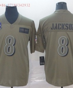 Baltimore Ravens Lamar Jackson #8 2020 Nfl Grey Jersey Jersey - Robokeg