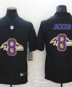 Baltimore Ravens Lamar Jackson #8 Nfl 2020 Black Jersey - Robokeg
