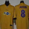 Baltimore Ravens Lamar Jackson #8 Nfl 2020 Gold Jersey - Robokeg
