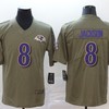 Baltimore Ravens Lamar Jackson #8 Nfl 2020 Grey Jersey - Robokeg