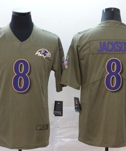 Baltimore Ravens Lamar Jackson #8 Nfl 2020 Grey Jersey - Robokeg