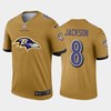 Baltimore Ravens Lamar Jackson #8 Nfl 2020 Light Brown Jersey - Robokeg