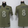 Baltimore Ravens Lamar Jackson #8 Nfl 2020 Moss Green Jersey - Robokeg