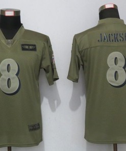 Baltimore Ravens Lamar Jackson #8 Nfl 2020 Moss Green Jersey - Robokeg