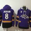 Baltimore Ravens Lamar Jackson #8 Nfl 2020 Navy Hoodie Jersey - Robokeg