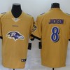 Baltimore Ravens Lamar Jackson #8 Nfl 2020 Yellow Jersey - Robokeg
