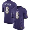Baltimore Ravens Lamar Jackson Purple 100th Season Vapor Limited Jersey - Robokeg