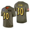 Baltimore Ravens Marcus Peters 2019 Salute To Service Nfl 100 Mens Jersey Metallic - Robokeg