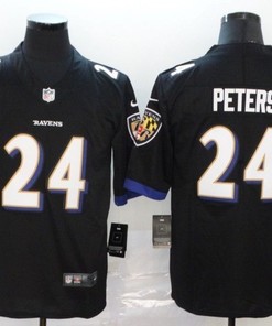Baltimore Ravens Marcus Peters #24 Nfl 2020 Black Jersey - Robokeg