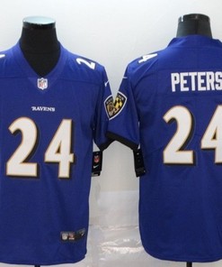 Baltimore Ravens Marcus Peters #24 Nfl 2020 Cobalt Jersey - Robokeg