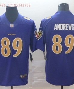 Baltimore Ravens Mark Andrews #89 2020 Nfl Purple Jersey Jersey - Robokeg