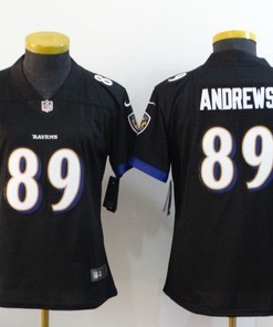 Baltimore Ravens Mark Andrews #89 Nfl 2020 Black Womens Jersey - Robokeg