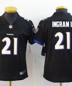 Baltimore Ravens Mark Ingram Ii #21 Nfl 2020 Black Womens Jersey - Robokeg
