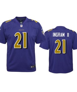 Baltimore Ravens Mark Ingram Purple Color Rush Game Jersey - Robokeg