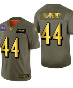 Baltimore Ravens Marlon Humphrey 2019 Salute To Service Nfl 100 Mens Jersey Metallic - Robokeg