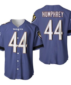 Baltimore Ravens Marlon Humphrey #44 Great Player Nfl Custom Game Purple 3d Designed Allover Gift For Baltimore Fans Baseball Jersey - Robokeg
