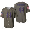 Baltimore Ravens Marlon Humphrey #44 Nfl Deion Sanders Salute To Service Retired Player Olive 3d Designed Allover Gift For Baltimore Fans Baseball Jersey - Robokeg
