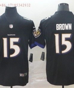 Baltimore Ravens Marquise Brown #15 2020 Nfl Black Jersey Jersey - Robokeg
