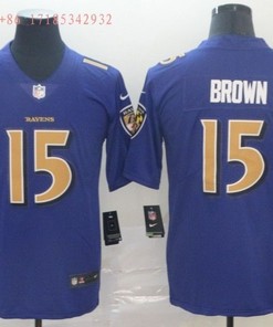 Baltimore Ravens Marquise Brown #15 2020 Nfl Blue Jersey Jersey - Robokeg