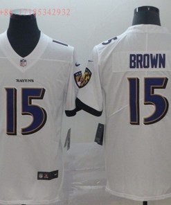 Baltimore Ravens Marquise Brown #15 2020 Nfl White Jersey Jersey - Robokeg