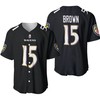 Baltimore Ravens Marquise Brown #15 Great Player Nfl American Football Game Jersey Black 2019 3d Designed Allover Gift For Ravens Fans Baseball Jersey - Robokeg