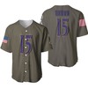 Baltimore Ravens Marquise Brown #15 Nfl Deion Sanders Salute To Service Retired Player Olive 3d Designed Allover Gift For Baltimore Fans Baseball Jersey - Robokeg