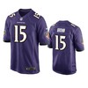 Baltimore Ravens Marquise Brown 2019 Nfl Draft Purple Game Jersey - Robokeg