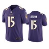 Baltimore Ravens Marquise Brown 2019 Nfl Draft Purple Vapor Limited Jersey - Robokeg