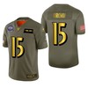 Baltimore Ravens Marquise Brown 2019 Salute To Service Nfl 100 Mens Jersey Metallic - Robokeg