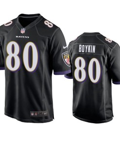Baltimore Ravens Miles Boykin 2019 Nfl Draft Black Game Jersey - Robokeg