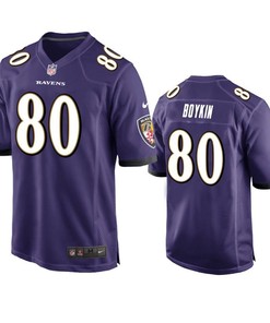 Baltimore Ravens Miles Boykin 2019 Nfl Draft Purple Game Jersey - Robokeg