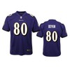 Baltimore Ravens Miles Boykin 2019 Nfl Draft Purple Game Youth Jersey - Robokeg