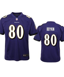 Baltimore Ravens Miles Boykin 2019 Nfl Draft Purple Game Youth Jersey - Robokeg