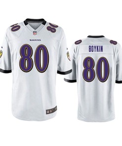 Baltimore Ravens Miles Boykin 2019 Nfl Draft White Game Jersey - Robokeg