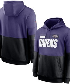 Baltimore Ravens Nfl 2020 Purple And Black Hoodie Jersey - Robokeg