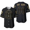 Baltimore Ravens Nfl American Team Black Golden Brandedition Vapor 3d Designed Allover Custom Gift For Baltimore Fans Baseball Jersey - Robokeg