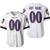 Baltimore Ravens Nfl American Team White 100th Season 3d Designed Allover Custom Gift For Baltimore Fans Baseball Jersey - Robokeg