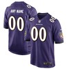 Baltimore Ravens Nike Custom Game Jersey - Purple - Robokeg
